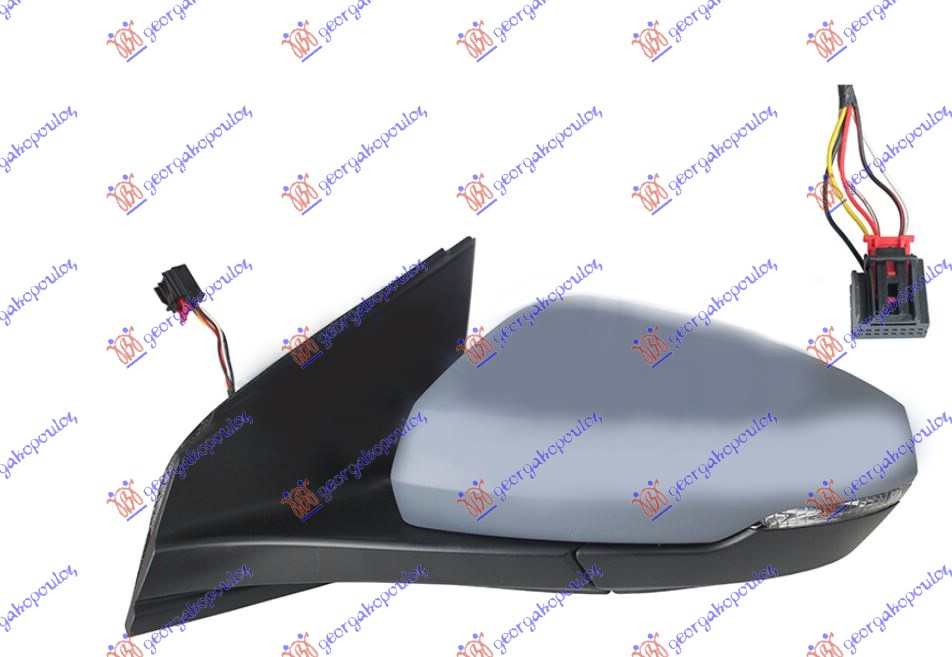 ΚΑΘΡΕΦΤΗΣ ΗΛΕΚΤΡΙΚΟΣ ΘΕΡΜΑΙΝΟΜΕΝΟΣ ΒΑΦΟΜΕΝΟΣ (ΜΕ ΦΛΑΣ) (6 PIN) (ASPHERICAL GLASS) ΑΡ