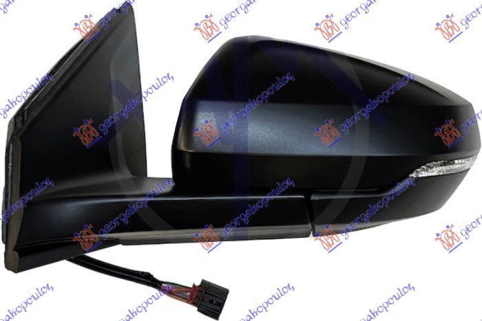 ΚΑΘΡΕΦΤΗΣ ΗΛΕΚΤΡΙΚΟΣ ΘΕΡΜΑΙΝΟΜΕΝΟΣ ΜΑΥΡΟΣ (ΜΕ ΦΛΑΣ) (6 PIN) (ASPHERICAL GLASS) ΑΡ