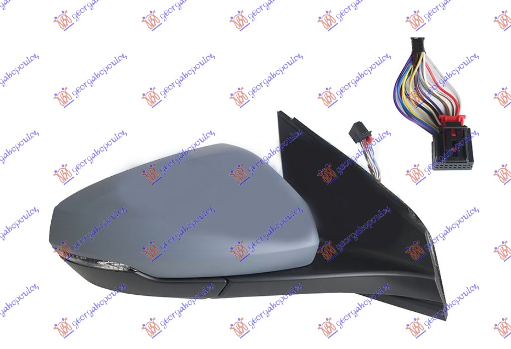 ΚΑΘΡΕΦΤΗΣ ΗΛΕΚΤΡΙΚΟΣ ΘΕΡΜΑΙΝΟΜΕΝΟΣ ΗΛΕΚΤΡΙΚΑ ΑΝΑΚΛΙΝΟΜΕΝΟΣ ΒΑΦΟΜΕΝΟΣ ΜΕ ΜΝΗΜΗ (ΜΕ ΦΛΑΣ & BLIS) 14 PIN (CONVEX GLASS) ΔΕΞ