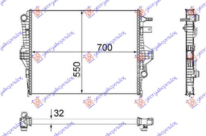 ΨΥΓΕΙΟ 3.0-3.6 TSI/TFSI/HYBRID ΒΕΝΖΙΝΗ 3.0 TDi ΠΕΤΡΕΛΑΙΟ (700x534x32) (VALEO)