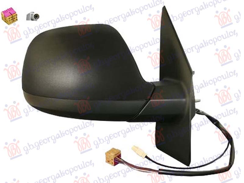 ΚΑΘΡΕΦΤΗΣ ΗΛΕΚΤΡΙΚΟΣ ΘΕΡΜΑΙΝΟΜΕΝΟΣ ΗΛΕΚΤΡΙΚΑ ΑΝΑΚΛΙΝΟΜΕΝΟΣ (ΜΕ ΚΕΡΑΙΑ AM/FM) (CONVEX GLASS) ΔΕΞ