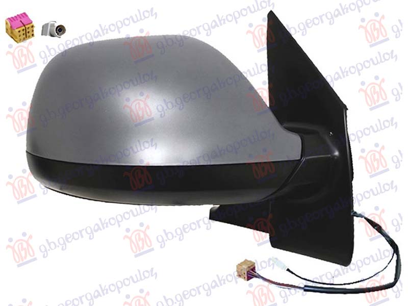 ΚΑΘΡΕΦΤΗΣ ΗΛΕΚΤΡΙΚΟΣ ΘΕΡΜΑΙΝΟΜΕΝΟΣ ΗΛΕΚΤΡΙΚΑ ΑΝΑΚΛΙΝΟΜΕΝΟΣ ΒΑΦΟΜΕΝΟΣ (ΜΕ ΚΕΡΑΙΑ AM/FM) (CONVEX GLASS) ΔΕΞ