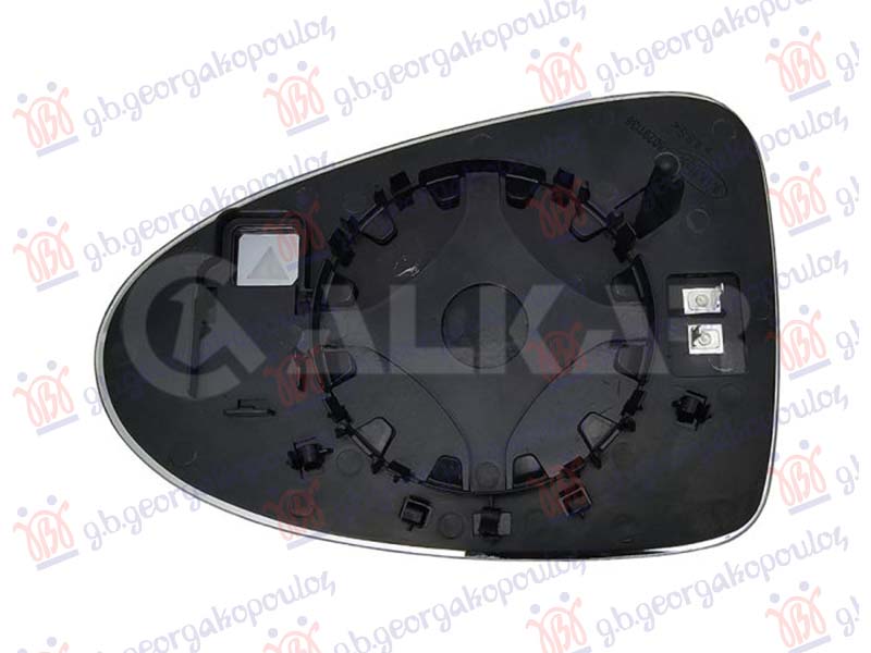 ΚΡΥΣΤΑΛΛΟ ΚΑΘΡΕΦΤΗ ΘΕΡΜΑΙΝΟΜΕΝΟ (ΜΕ BLIS) (2+2pin) (CONVEX GLASS) ΔΕΞ