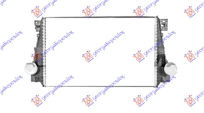 ΨΥΓΕΙΟ INTERCOOLER 2.0 ΠΕΤΡΕΛΑΙΟ (620x400) (ΠΑΡΟΧΕΣ Φ62) (NISSENS)