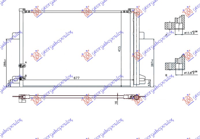 ΨΥΓΕΙΟ A/C ΓΙΑ ΟΛΑ ΒΕΝΖΙΝΗ-ΠΕΤΡΕΛΑΙΟ (640x440x16)