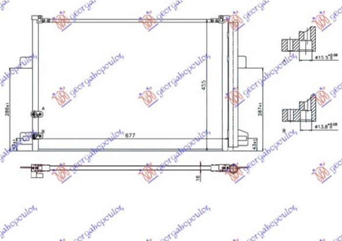 ΨΥΓΕΙΟ A/C ΓΙΑ ΌΛΑ ΒΕΝΖΙΝΗ/ΠΕΤΡΕΛΑΙΟ (640x440x16) (KOYO)