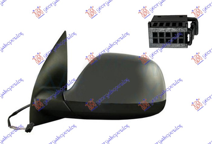 ΚΑΘΡΕΦΤΗΣ ΗΛΕΚΤΡΙΚΟΣ ΘΕΡΜΑΙΝΟΜΕΝΟΣ ΗΛΕΚΤΡΙΚΑ ΑΝΑΚΛΙΝΟΜΕΝΟΣ ΒΑΦΟΜΕΝΟΣ (ΜΑΥΡΗ ΒΑΣΗ) (7 PIN) (Α ΠΟΙΟΤΗΤΑ) (ASPHERICALGLASS) ΑΡ