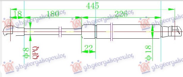 ΑΜΟΡΤΙΣΕΡ ΠΙΣΩ ΠΑΡΜΠΡΙΖ (445L-220N)