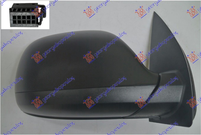 ΚΑΘΡΕΦΤΗΣ ΗΛΕΚΤΡΙΚΟΣ ΘΕΡΜΑΙΝΟΜΕΝΟΣ ΜΑΥΡΟΣ (ΜΑΥΡΗ ΒΑΣΗ) ΔΕΞ