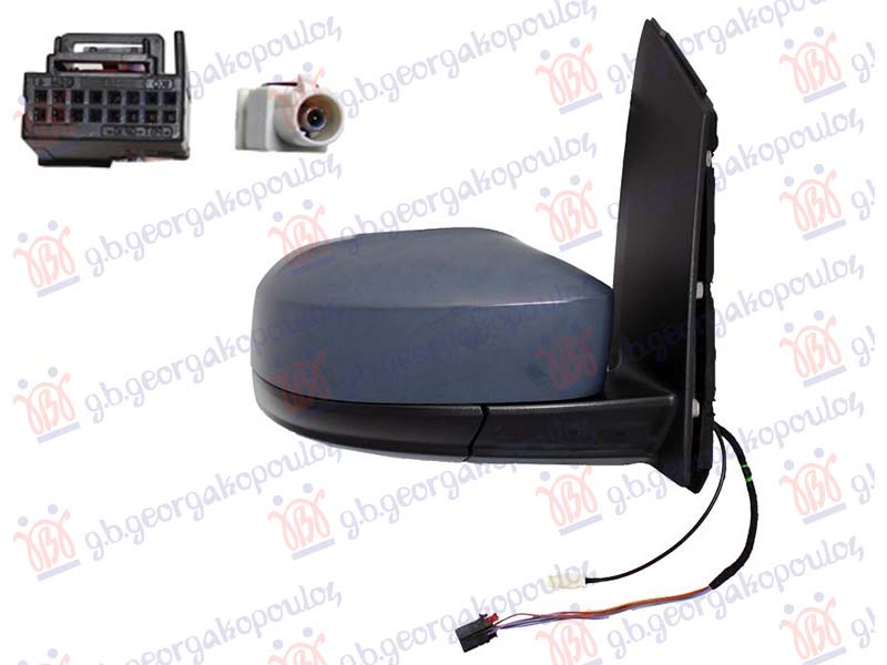 ΚΑΘΡΕΦΤΗΣ ΗΛΕΚΤΡΙΚΟΣ ΘΕΡΜΑΙΝΟΜΕΝΟΣ ΗΛΕΚΤΡΙΚΑ ΑΝΑΚΛΙΝΟΜΕΝΟΣ ΒΑΦΟΜΕΝΟΣ ΜΕ ΚΕΡΑΙΑ (CONVEX GLASS) ΔΕΞ