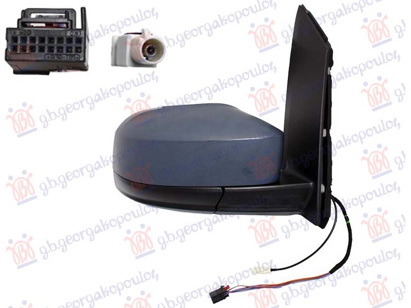 ΚΑΘΡΕΦΤΗΣ ΗΛΕΚΤΡΙΚΟΣ ΘΕΡΜΑΙΝΟΜΕΝΟΣ ΒΑΦΟΜΕΝΟΣ ΜΕ ΚΕΡΑΙΑ (CONVEX GLASS) ΔΕΞ