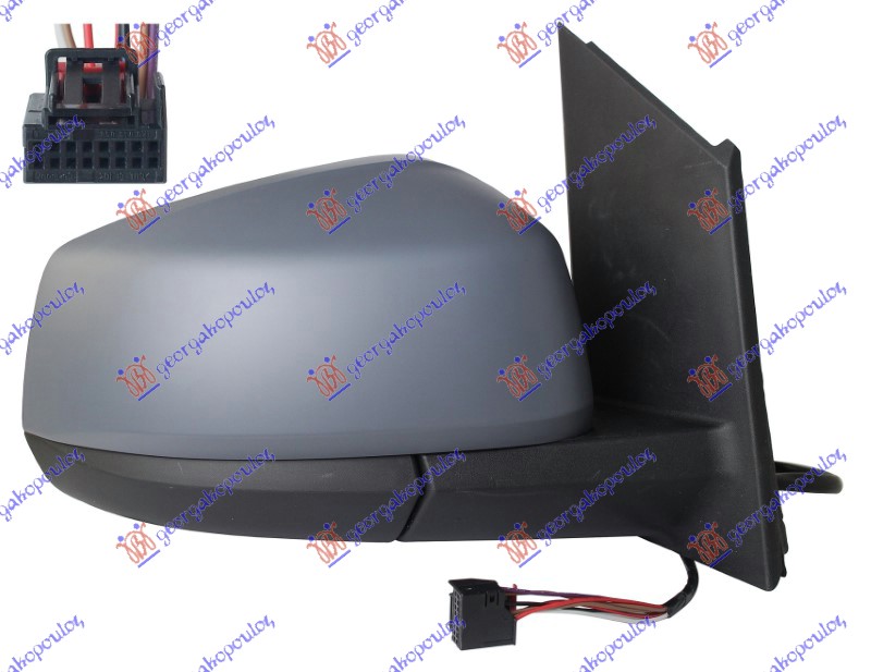 ΚΑΘΡΕΦΤΗΣ ΗΛΕΚΤΡΙΚΟΣ ΘΕΡΜΑΙΝΟΜΕΝΟΣ ΗΛΕΚΤΡΙΚΑ ΑΝΑΚΛΙΝΟΜΕΝΟΣ ΒΑΦΟΜΕΝΟΣ (7PIN) (CONVEX GLASS) ΔΕΞ