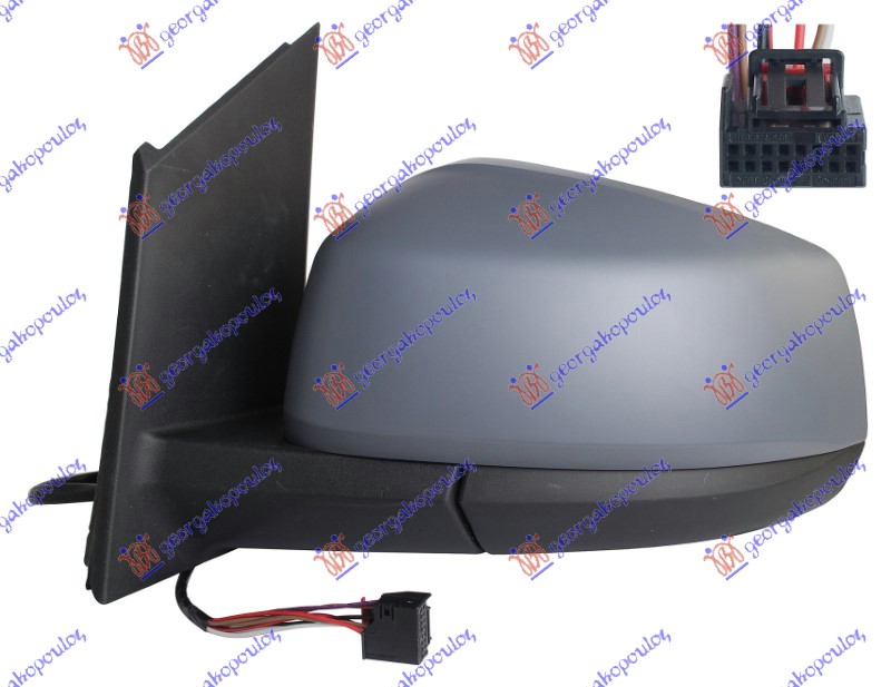 ΚΑΘΡΕΦΤΗΣ ΗΛΕΚΤΡΙΚΟΣ ΘΕΡΜΑΙΝΟΜΕΝΟΣ ΗΛΕΚΤΡΙΚΑ ΑΝΑΚΛΙΝΟΜΕΝΟΣ ΒΑΦΟΜΕΝΟΣ (7PIN) (CONVEX GLASS) ΑΡ