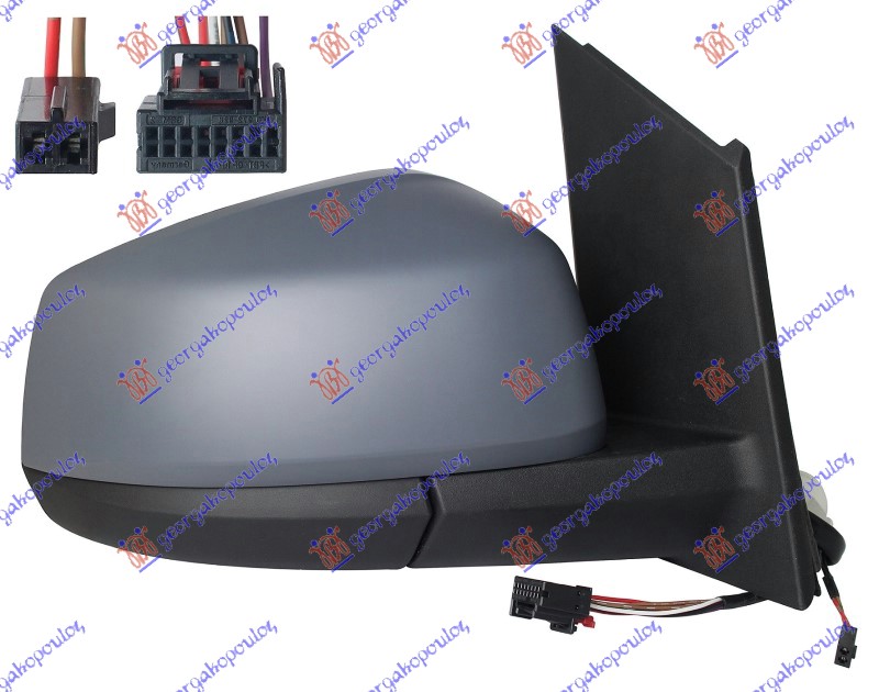 ΚΑΘΡΕΦΤΗΣ ΗΛΕΚΤΡΙΚΟΣ ΘΕΡΜΑΙΝΟΜΕΝΟΣ ΗΛΕΚΤΡΙΚΑ ΑΝΑΚΛΙΝΟΜΕΝΟΣ ΒΑΦΟΜΕΝΟΣ (ME ASSIST) (9PIN) (CONVEX GLASS) ΔΕΞ