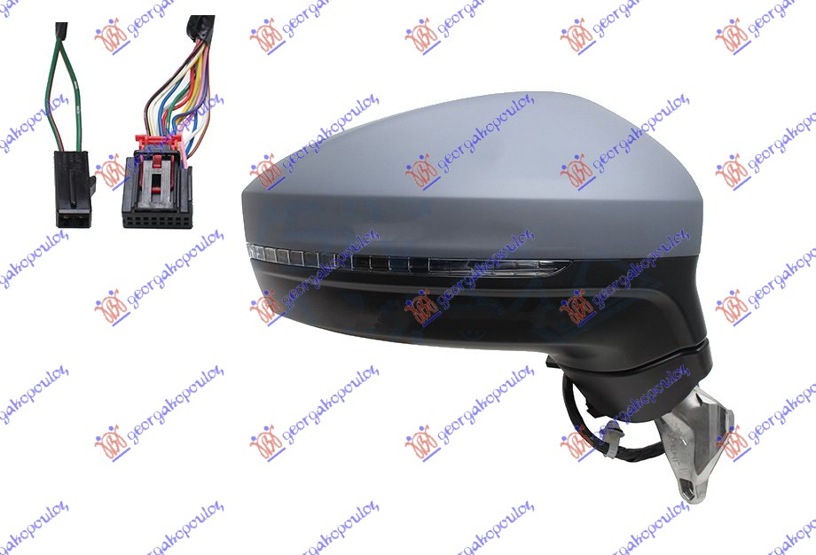 ΚΑΘΡΕΦΤΗΣ ΗΛΕΚΤ. ΘΕΡΜ. ΗΛ. ΑΝΑΚΛ. ΜΕ ΜΝΗΜΗ ΒΑΦΟΜ. (ΜΕ ΦΛΑΣ & ΦΩΣ ΑΣΦ.) 15 PIN (Α ΠΟΙΟΤΗΤΑ) (CONVEX GLASS) ΔΕΞ