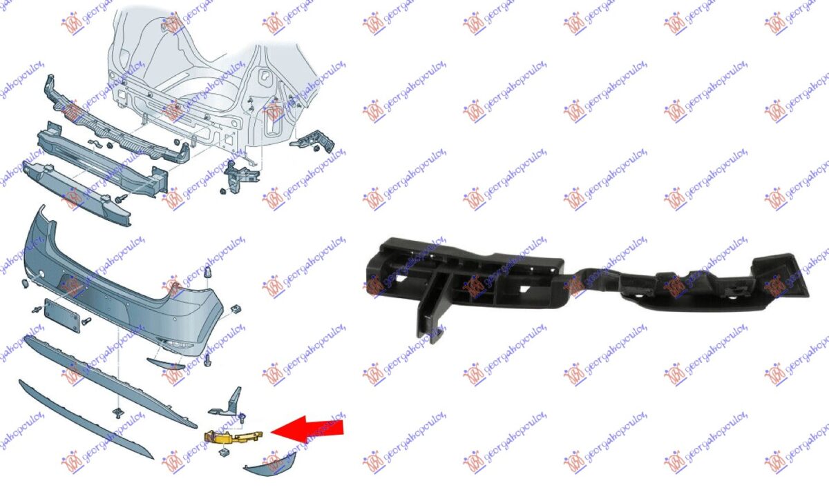 ΒΑΣΗ ΠΡΟΦΥΛΑΚΤΗΡΑ ΠΙΣΩ ΚΑΤΩ ΠΛΑΙΝΗ ΠΛΑΣΤΙΚΗ (GTI) ΑΡ