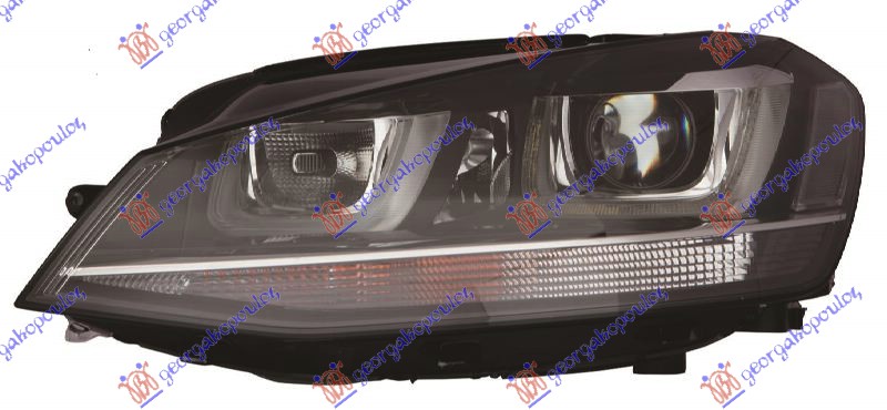 ΦΑΝΟΣ ΕΜΠΡΟΣ XENON ΜΕ ΦΩΣ ΗΜΕΡΑΣ LED (Ε) (DEPO) ΑΡ