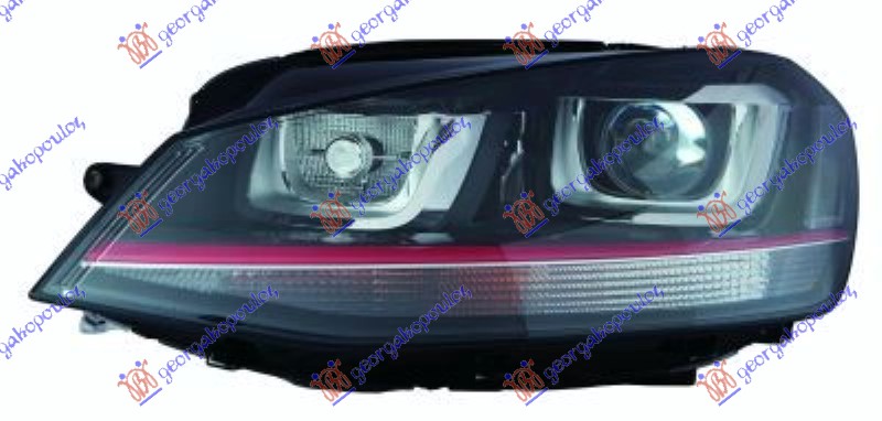ΦΑΝΟΣ ΕΜΠΡΟΣ GTI Bi-XENON ΜΕ ΦΩΣ ΗΜΕΡΑΣ LED (E) (TYC) ΑΡ