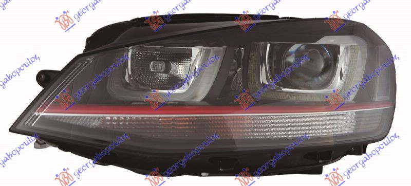 ΦΑΝΟΣ ΕΜΠΡΟΣ GTI XENON ΕΞΥΠΝΟ ME ΦΩΣ ΗΜΕΡΑΣ LED (E) (DEPO) ΑΡ