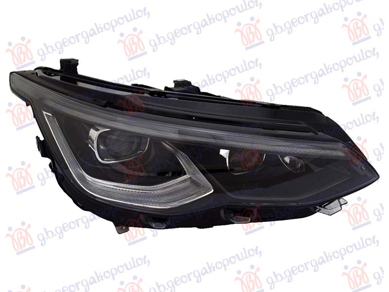 ΦΑΝΟΣ ΕΜΠΡΟΣ FULL LED MATRIX ΜΑΥΡΟ (E) (TYC) ΔΕΞ