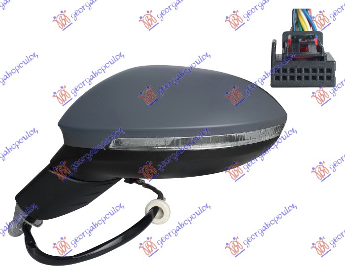 ΚΑΘΡΕΦΤΗΣ ΗΛΕΚΤΡΙΚΟΣ ΘΕΡΜΑΙΝΟΜΕΝΟΣ ΒΑΦΟΜΕΝΟΣ ΜΕ ΜΝΗΜΗ (ΜΕ ΦΛΑΣ & ΦΩΣ ΑΣΦΑΛΕΙΑΣ) (11 PIN) (Α ΠΟΙΟΤΗΤΑ) (ASPHERICAL GLASS) ΑΡ