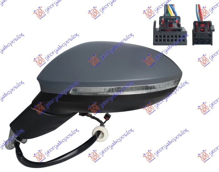 ΚΑΘΡΕΦΤΗΣ ΗΛΕΚΤ. ΘΕΡΜ. ΗΛ.ΑΝΑΚΛ. ΒΑΦΟΜ. ΜΕ ΜΝΗΜΗ (Μ/ΦΛΑΣ & ΦΩΣ ΑΣΦ.& SIDE ASSIST) (13+3 PIN) (Α ΠΟΙΟΤΗΤΑ) (ASPHERICAL GLASS) ΑΡ