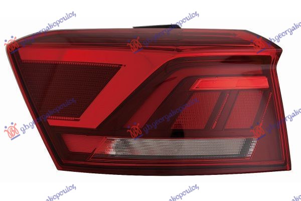 ΦΑΝΟΣ ΠΙΣΩ ΕΞΩ LED ΜΑΥΡΟΣ (E) ΑΡ