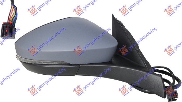 ΚΑΘΡΕΦΤΗΣ ΗΛΕΚΤ. ΘΕΡΜΑΙΝ. ΗΛΕΚΤ. ΑΝΑΚΛ. ME MNHMH ΒΑΦΟΜ. (ΜΕ ΦΛΑΣ & ΦΩΣ ΑΣΦΑΛΕΙΑΣ) 13 PIN (Α ΠΟΙΟΤΗΤΑ) (CONVEX GLASS) ΔΕΞ