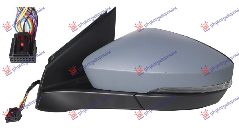 ΚΑΘΡΕΦΤΗΣ ΗΛΕΚΤΡΙΚΟΣ ΘΕΡΜΑΙΝΟΜΕΝΟΣ ΗΛΕΚΤΡΙΚΑ ΑΝΑΚΛΙΝΟΜΕΝΟΣ ΒΑΦΟΜΕΝΟΣ (ΜΕ ΦΛΑΣ & BLIS) (10 PIN) (ASPHERICAL GLASS) ΑΡ