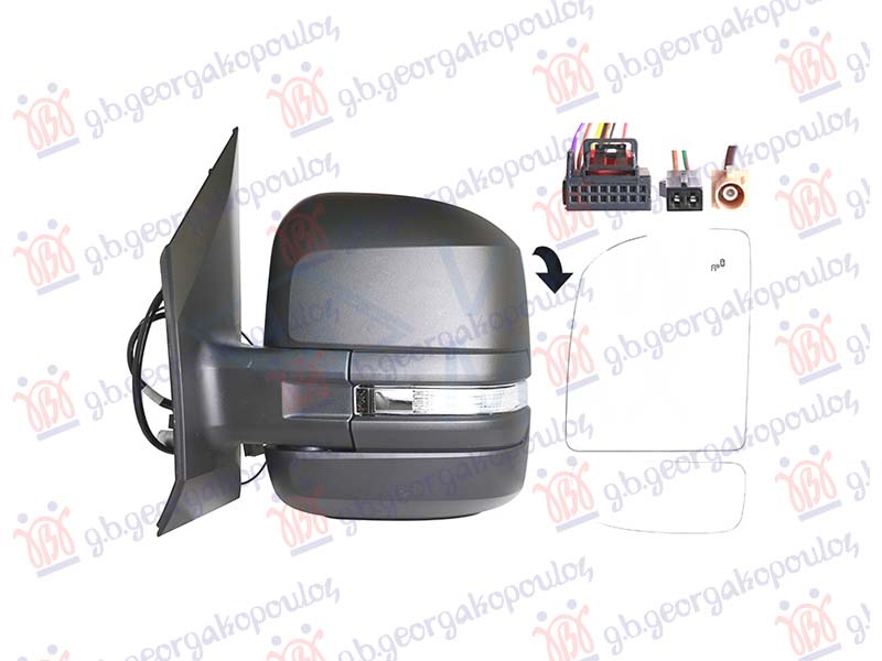 ΚΑΘΡΕΦΤΗΣ ΗΛΕΚΤ. ΘΕΡΜΑΙΝ. ΗΛ. ΑΝΑΚ. ΚΟΝΤΟΣ (ΜΕ ΦΛΑΣ & BLIS & ΚΕΡΑΙΑ) (13PIN) (Α ΠΟΙΟΤΗΤΑ) (CONVEX GLASS) ΑΡ