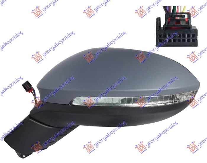 ΚΑΘΡΕΦΤΗΣ ΗΛΕΚΤΡΙΚΟΣ ΘΕΡΜΑΙΝΟΜΕΝΟΣ ΗΛΕΚΤΡΙΚΑ ΑΝΑΚΛΙΝΟΜΕΝΟΣ (ΜΕ ΦΛΑΣ & ΦΩΣ ΑΣΦΑΛΕΙΑΣ) (9 PIN) (Α ΠΟΙΟΤΗΤΑ) (ASPHERICAL GLASS) ΑΡ