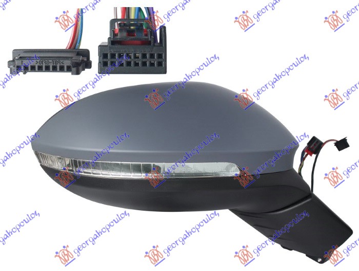 ΚΑΘΡΕΦΤΗΣ ΗΛΕΚΤ. ΘΕΡΜΑΙΝ. ΗΛ. ΑΝΑΚ. ΜΕ ΜΝΗΜΗ (ΜΕ ΦΛΑΣ & ΦΩΣ ΑΣΦΑΛ.& SIDE ASSIST) (13+3PIN) (Α ΠΟΙΟΤΗΤΑ) (CONVEX GLASS) ΔΕΞ