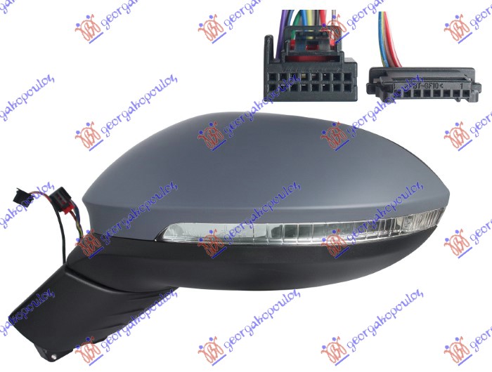 ΚΑΘΡΕΦΤΗΣ ΗΛΕΚΤ. ΘΕΡΜΑΙΝ. ΗΛ. ΑΝΑΚ. (ΜΕ ΦΛΑΣ & ΦΩΣ ΑΣΦΑΛ & SIDE ASSIST) (9+3PIN) (Α ΠΟΙΟΤΗΤΑ) (ASPHERICAL GLASS) ΑΡ