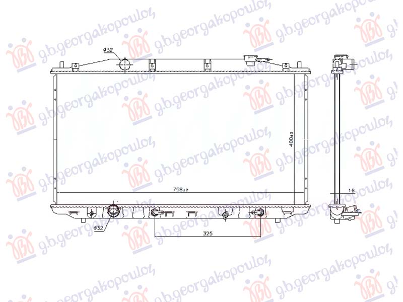 ΨΥΓΕΙΟ 2.0-2.4 ΒΕΝΖΙΝΗ ΑΥΤΟΜΑΤΟ (400x760x26) (VALEO)