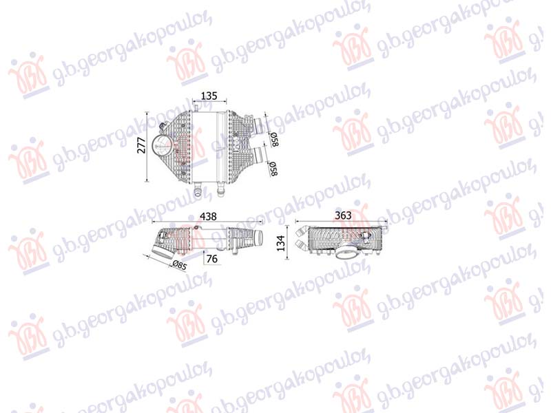 ΨΥΓΕΙΟ INTERCOOLER 3.0 BENZINH (M) (277x135)