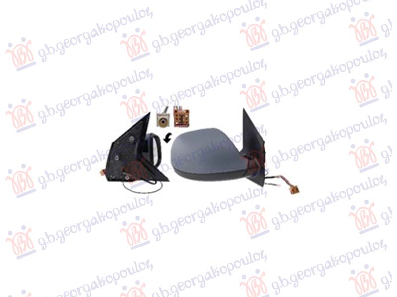 ΚΑΘΡΕΦΤΗΣ ΗΛΕΚΤΡΙΚΟΣ ΘΕΡΜΑΙΝΟΜΕΝΟΣ ΗΛΕΚΤΡΙΚΑ ΑΝΑΚΛΙΝΟΜΕΝΟΣ ΒΑΦΟΜ.(ΜΕ ΚΕΡΑΙΑ & BLIS) (9+1 PIN) (CONVEX GLASS) (Α ΠΟΙΟΤΗΤΑ) ΔΕΞ