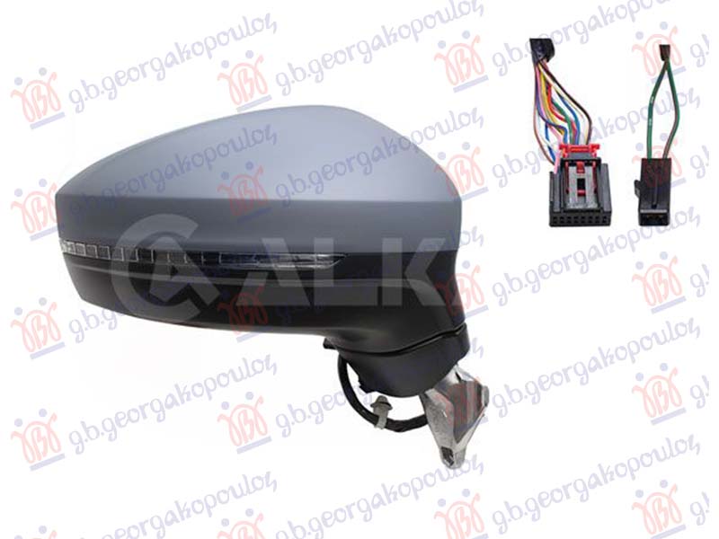 ΚΑΘΡΕΦΤΗΣ ΗΛΕΚΤΡΙΚΟΣ ΘΕΡΜΑΙΝΟΜΕΝΟΣ ΗΛΕΚΤΡΙΚΗ ΑΝΑΚΛΙΣΗ ΜΕ ΜΝΗΜΗ ΒΑΦΟΜΕΝΟΣ (ΜΕ ΦΛΑΣ & ΦΩΣ ΑΣΦΑΛΕΙΑΣ) 15 PIN (CONVEX GLASS) ΔΕΞ