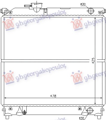 ΨΥΓΕΙΟ 1.6 BENZINH ΑΥΤΟΜΑΤΟ (425x490) (ΠΑΡOΧΕΣ ΠΛΕΥΡΑ ΣΥΝΟΔΗΓΟΥ) (NRF)