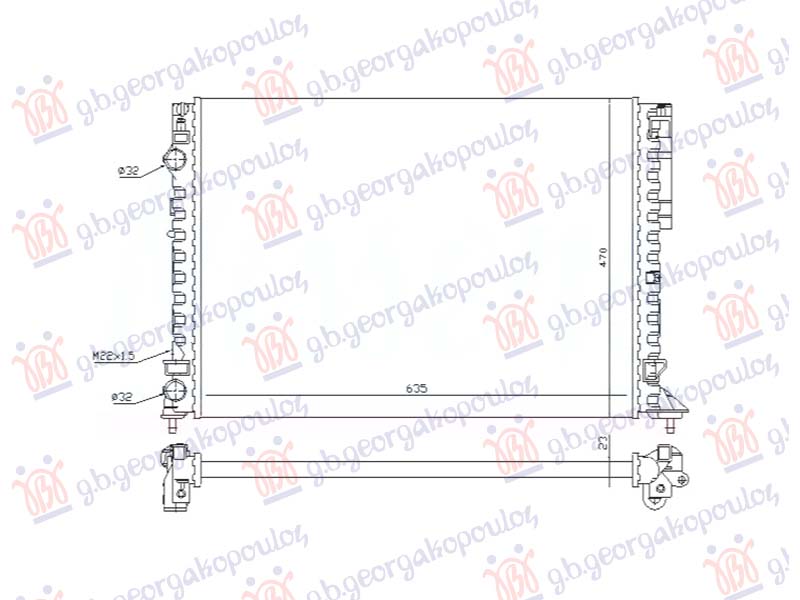 ΨΥΓΕΙΟ 1.6 ΒΕΝΖΙΝΗ / 2.0 - 1.9 ΠΕΤΡΕΛΑΙΟ DTI (634x450) (ΠΑΡΟΧΕΣ ΠΛΕΥΡΑ ΟΔΗΓΟΥ) (NRF)