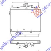ΨΥΓΕΙΟ 1.5 ΠΕΤΡΕΛΑΙΟ CRDi +/- A/C (372x495x19) (NRF)