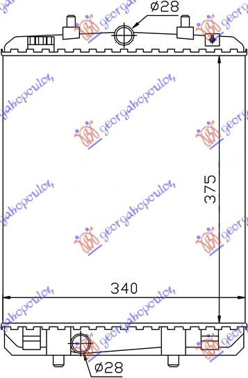ΨΥΓΕΙΟ 1.4 ΠΕΤΡΕΛΑΙΟ (374x326x16) (VALEO)