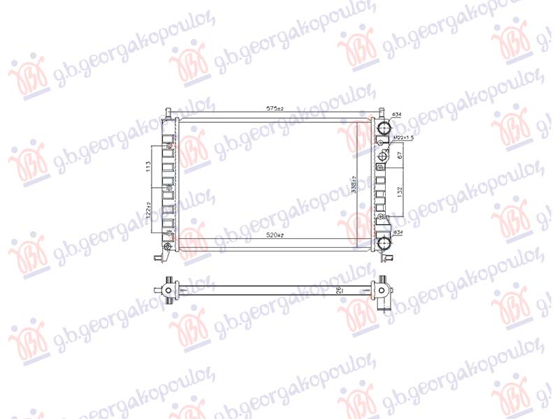 ΨΥΓΕΙΟ 1.2 ΒΕΝΖΙΝΗ (522x372x32)-2000 (NRF)