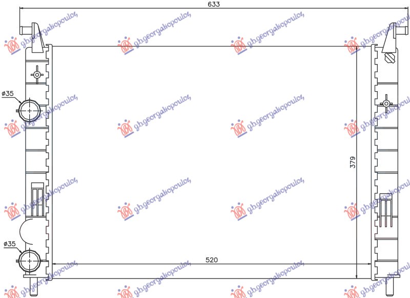 ΨΥΓΕΙΟ 1.2 ΒΕΝΖINH (519x348x26) 2000- (NRF)
