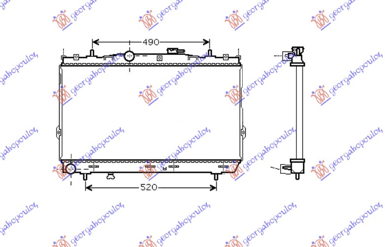 ΨΥΓΕΙΟ 1.6-2.0 ΒΕΝΖΙΝΗ (375x670x19) (VALEO)