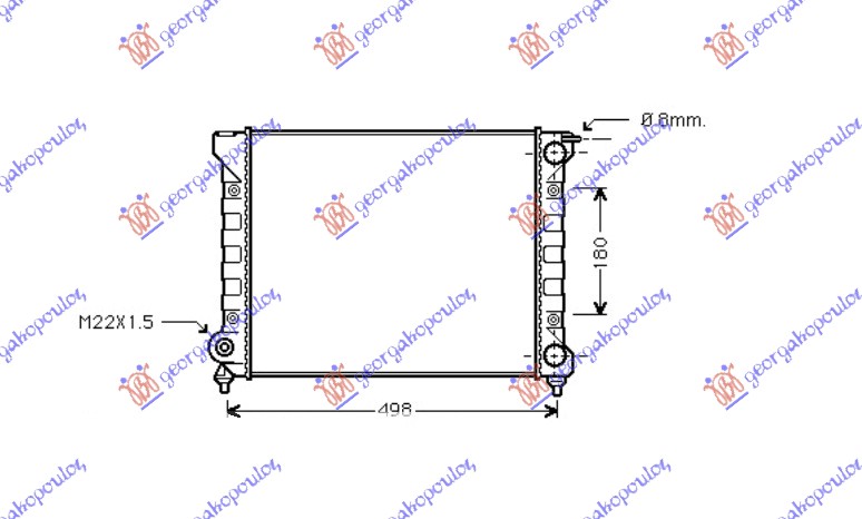 ΨΥΓΕΙΟ ΒΕΝΖΙΝΗ 1.6 (430x320) ΠΑΡΟΧΕΣ ΠΛΕΥΡΑ ΣΥΝΟΔΗΓΟΥ (NRF)