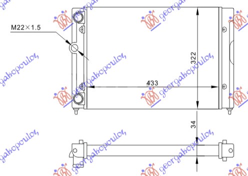 ΨΥΓΕΙΟ 1.4-1.6 ΒΕΝΖΙΝΗ (430x320) (ΠΑΡΟΧΕΣ ΠΛΕΥΡΑ ΟΔΗΓΟΥ) (NRF)