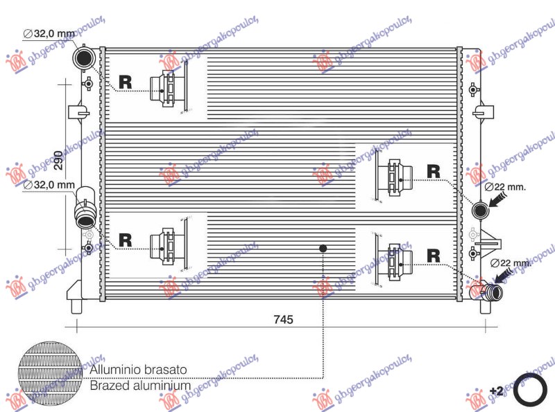 ΨΥΓΕΙΟ 1.2 ΒΕΝΖΙΝΗ TSI (625x452x34) (NRF)