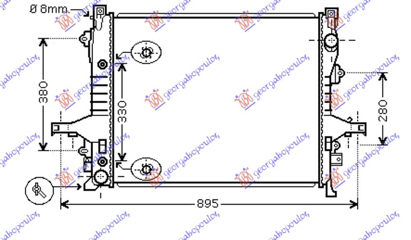 ΨΥΓΕΙΟ ΒΕΝΖΙΝΗ/ΠΕΤΡΕΛΑΙΟ MHXANIKO-AYTOMATO (620x530x32) (NRF)