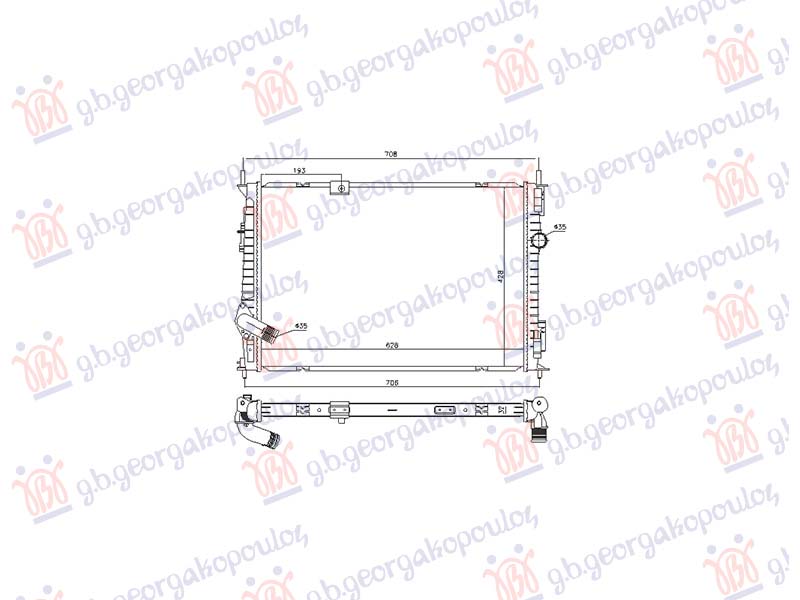 ΨΥΓΕΙΟ 1.6 ΠΕΤΡΕΛΑΙΟ DCi (628x428x32) (NRF)