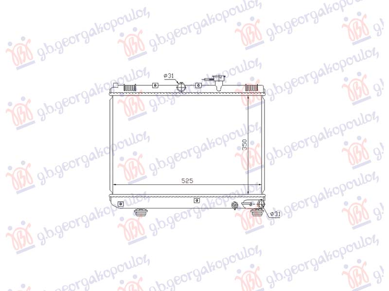 ΨΥΓΕΙΟ 1.3-1.5 ΒΕΝΖΙΝΗ +/- A/C (350x647) (NRF)